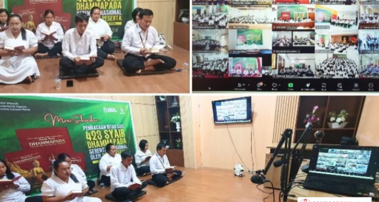Umat Buddha Baca Dhammapada Serentak